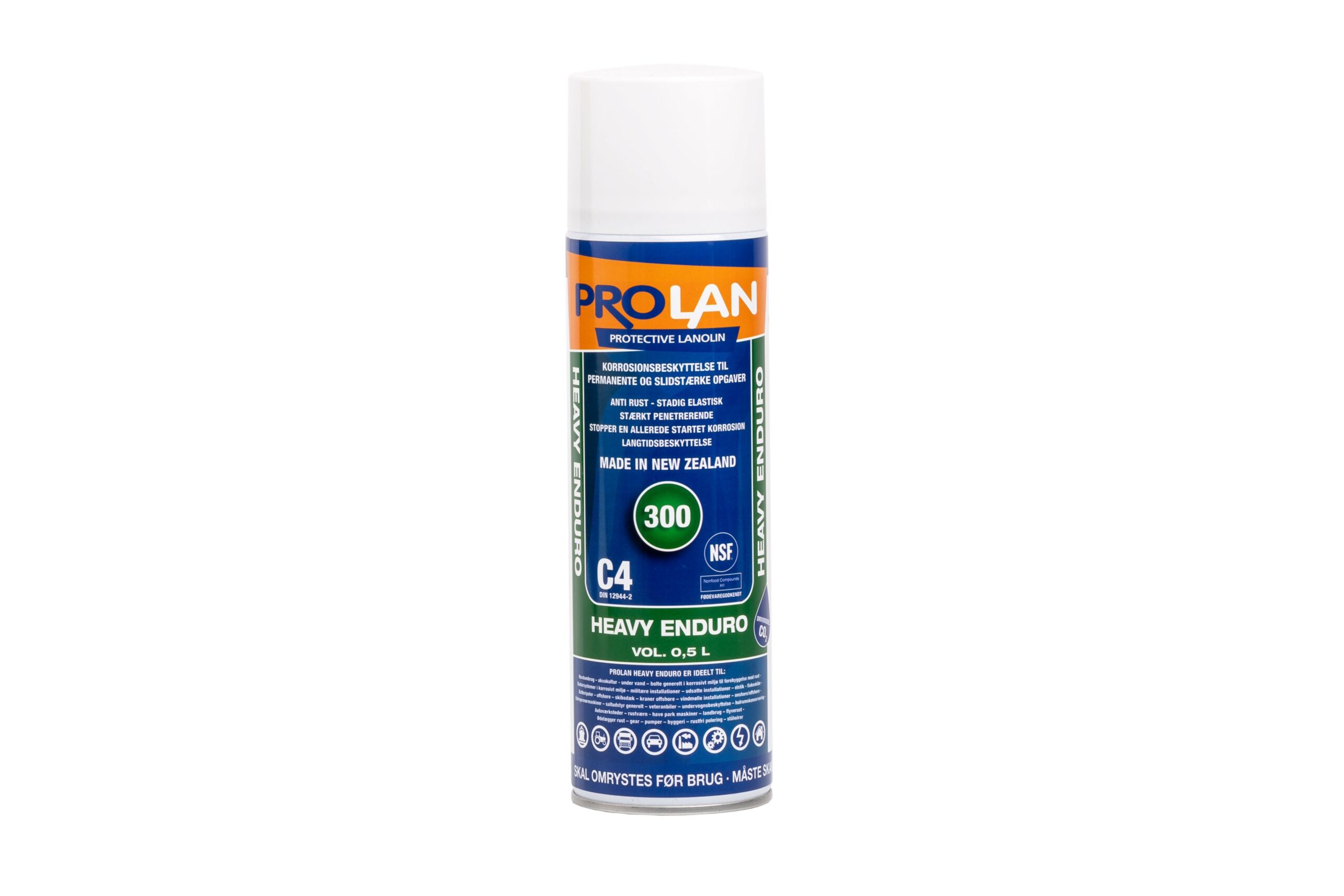 Prolan Care Enduro spuitbus met natuurlijke lanoline voor huid-, vacht-, hoef- en lederverzorging van paarden, runderen, schapen en honden. Helpt dazen, vliegen en andere stekende insecten op afstand te houden
